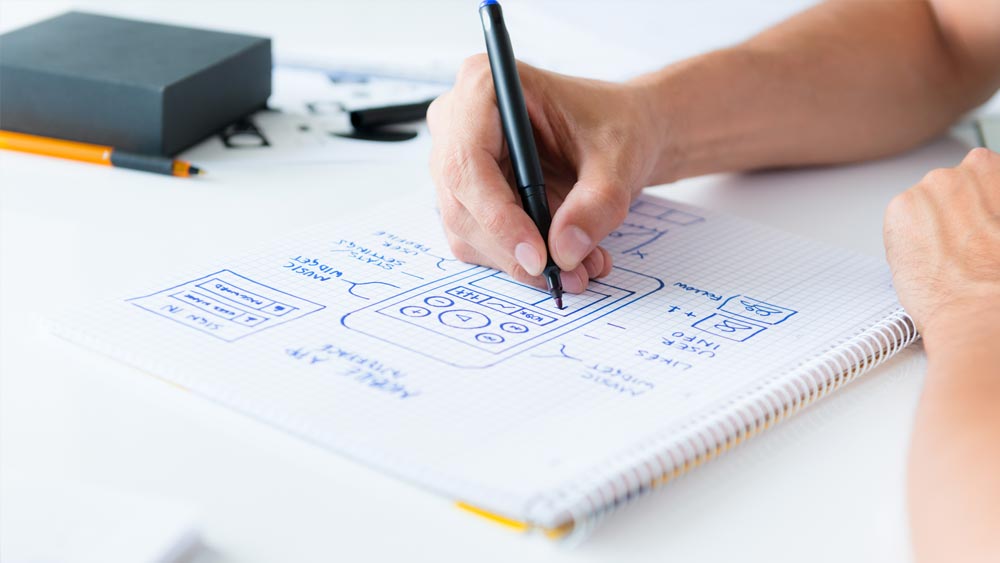 How to Make Your App Vision A Reality UX designer low fi mobile app mockup