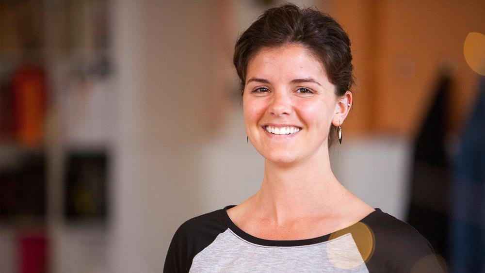 Female software engineer smiling