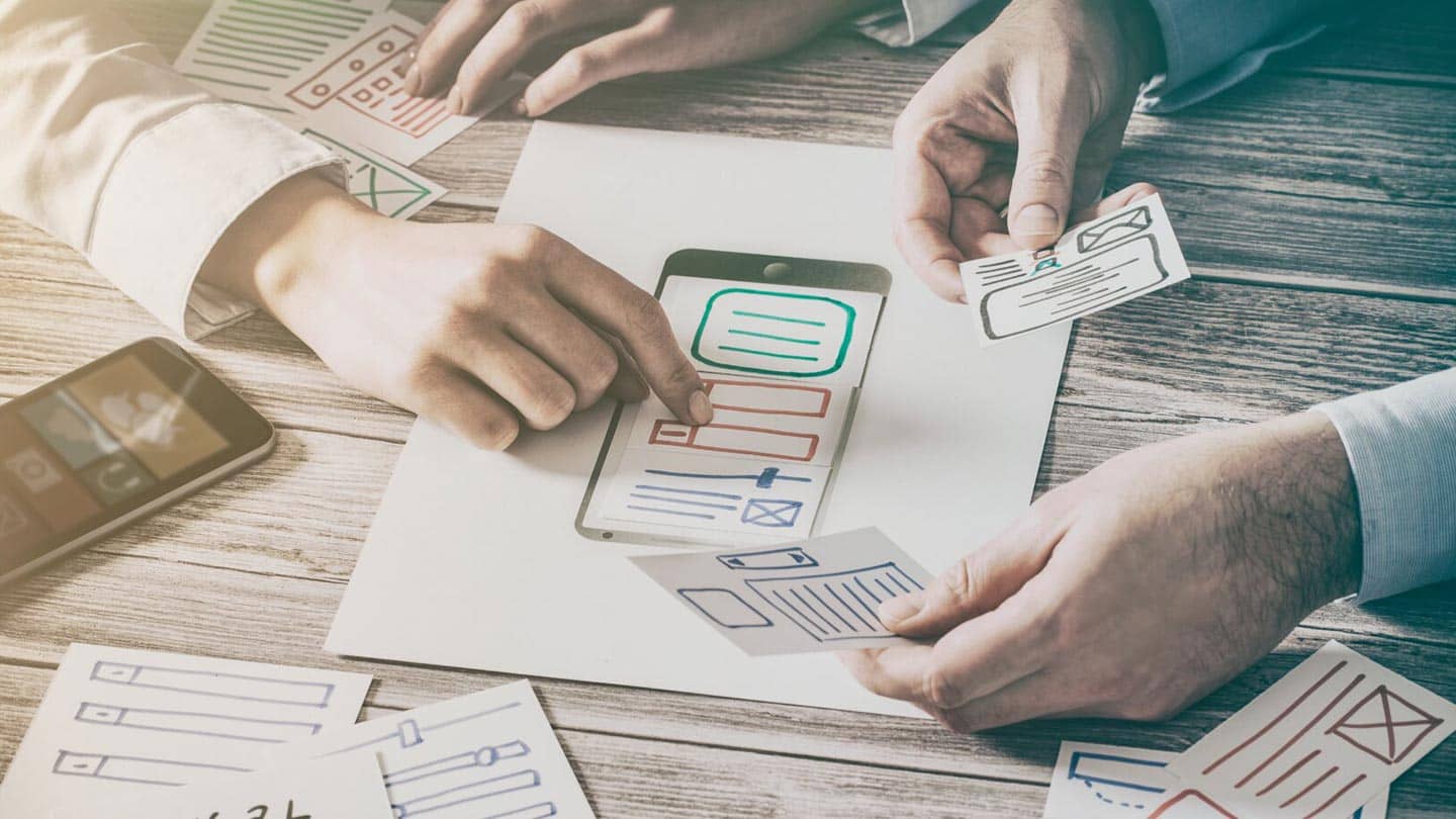 What are Mobile Web Apps and Why Even Build One? Mobile web app building wireframe