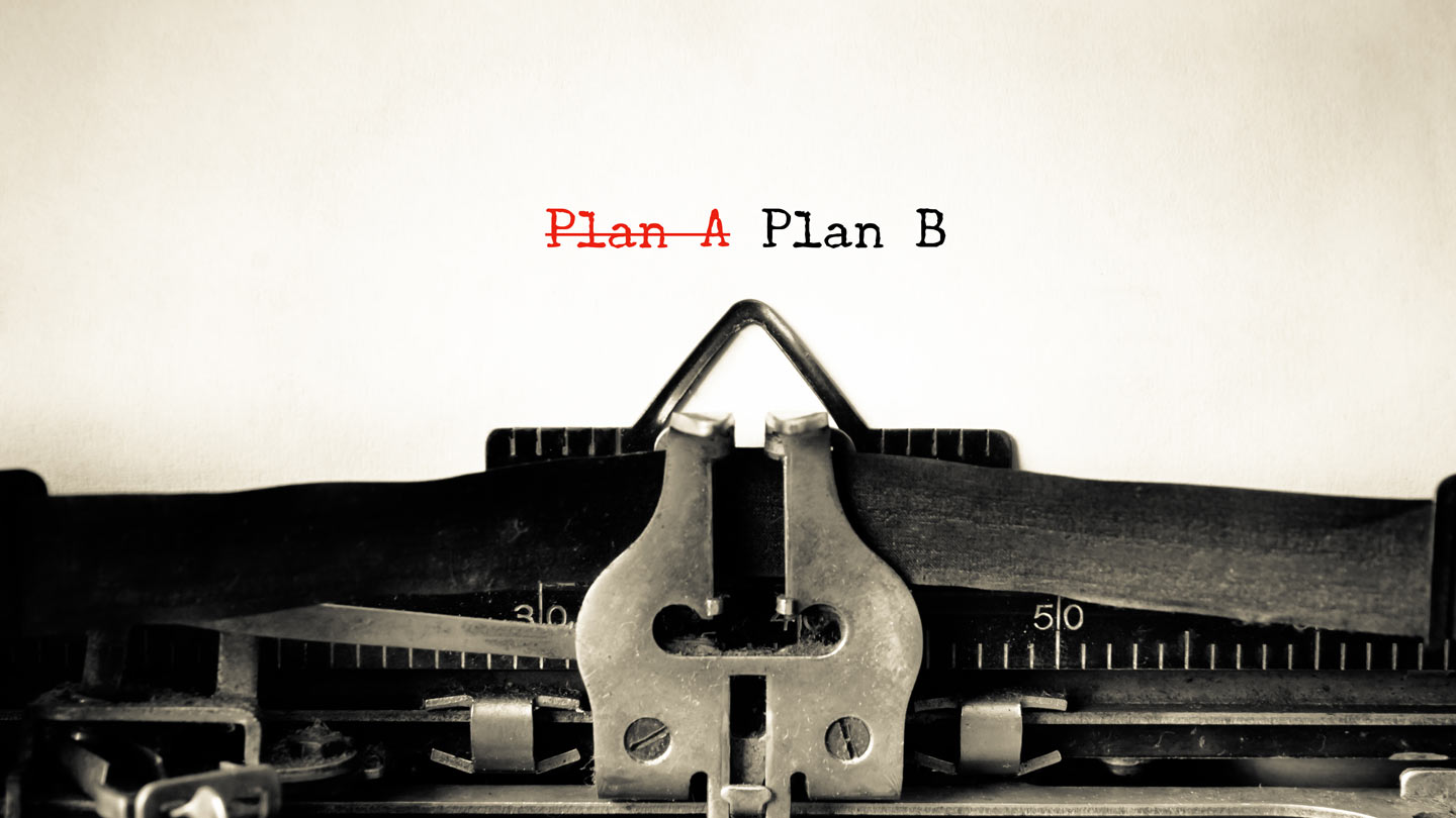 What if You Can’t Create a “Super Scrum Team Typed Plan A and Plan B text on the typewriter